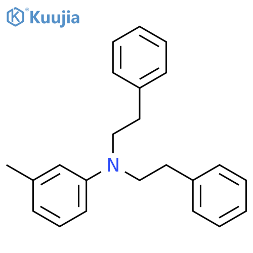 Benzeneethanamine, N-(3-methylphenyl)-N-(2-phenylethyl)- structure