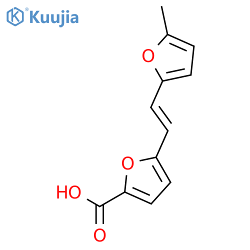 2-Furancarboxylic acid, 5-[2-(5-methyl-2-furanyl)ethenyl]- structure