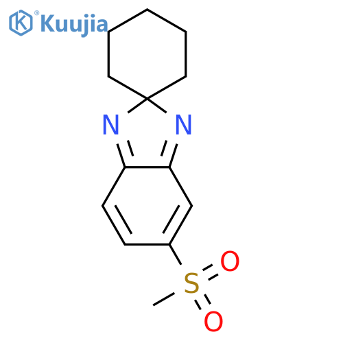 SPIRO[2H-BENZIMIDAZOLE-2,1'-CYCLOHEXANE], 5-(METHYLSULFONYL)- structure