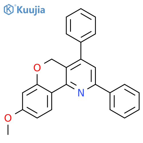 5H-[1]BENZOPYRANO[4,3-B]PYRIDINE, 8-METHOXY-2,4-DIPHENYL- structure