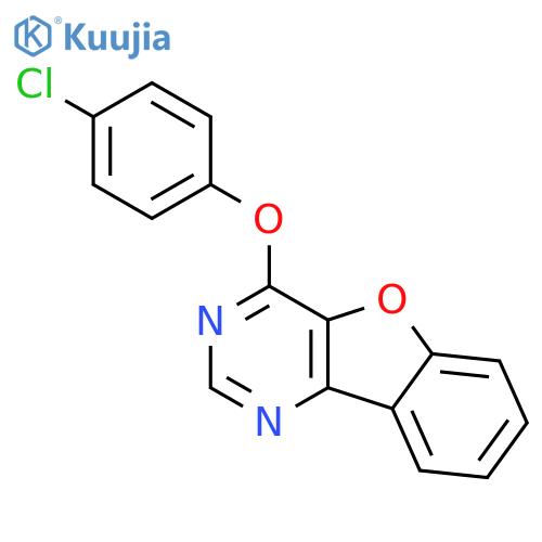 Benzofuro[3,2-d]pyrimidine, 4-(4-chlorophenoxy)- structure