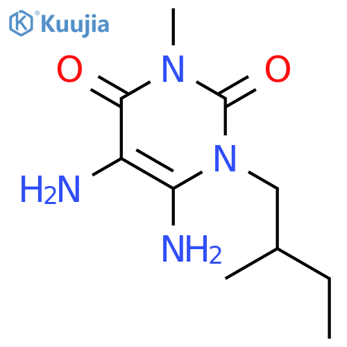 5,6-Diamino-3-methyl-1-(2-methylbutyl)pyrimidine-2,4(1H,3H)-dione structure
