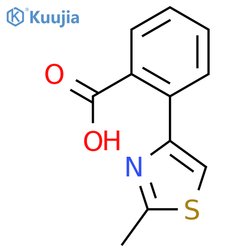2-(2-Methyl-1,3-thiazol-4-yl)benzoic Acid structure