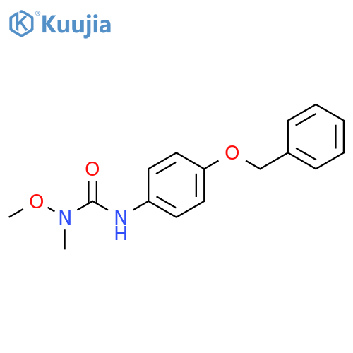 Urea,N-methoxy-N-methyl-N'-[4-(phenylmethoxy)phenyl]- structure