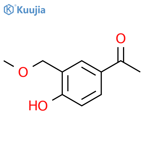 1-4-hydroxy-3-(methoxymethyl)phenylethan-1-one structure