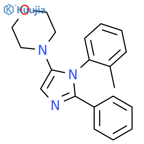 Morpholine, 4-[1-(2-methylphenyl)-2-phenyl-1H-imidazol-5-yl]- structure
