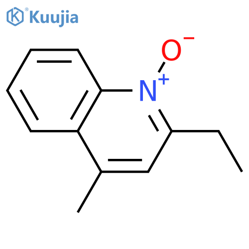 QUINOLINE, 2-ETHYL-4-METHYL-, 1-OXIDE structure