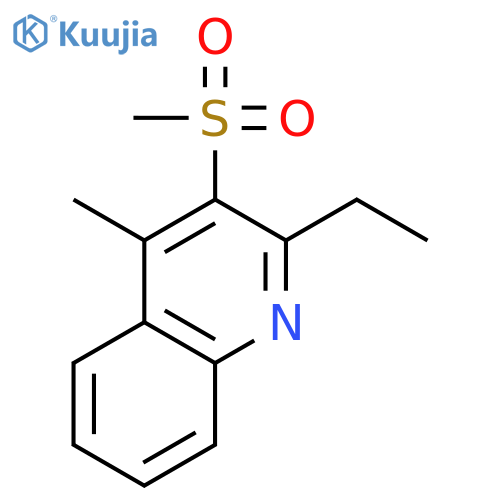 Quinoline, 2-ethyl-4-methyl-3-(methylsulfonyl)- structure