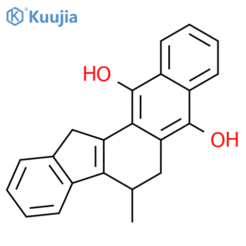 5H-Indeno[2,1-a]anthracene-7,12-diol, 6,13-dihydro-5-methyl- structure