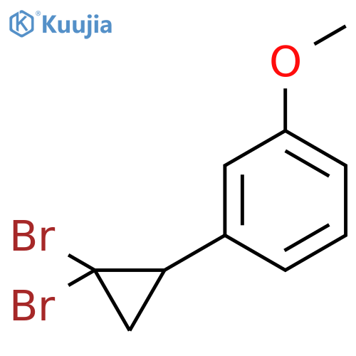 Benzene, 1-(2,2-dibromocyclopropyl)-3-methoxy- structure