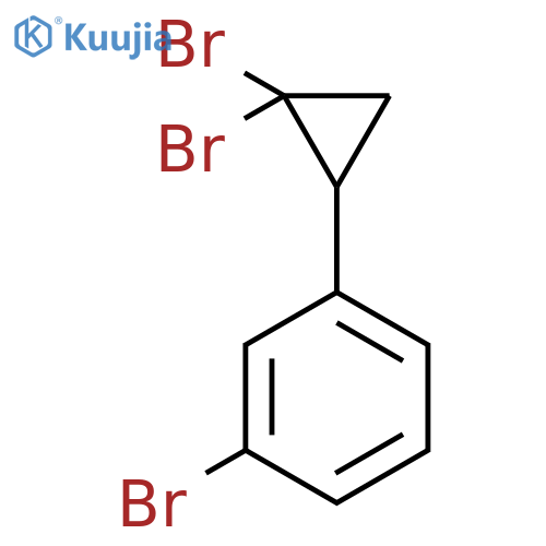 Benzene, 1-bromo-3-(2,2-dibromocyclopropyl)- structure