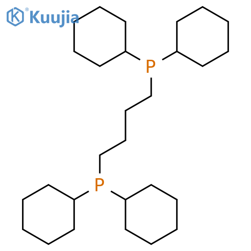 Phosphine,1,1'-(1,4-butanediyl)bis[1,1-dicyclohexyl- structure