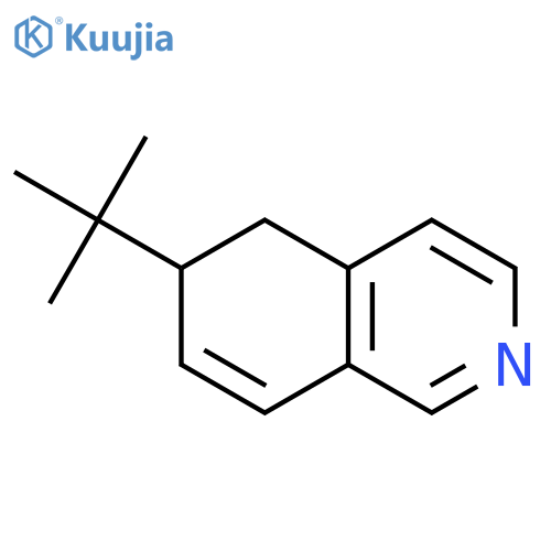 Isoquinoline, 6-(1,1-dimethylethyl)-5,6-dihydro- structure