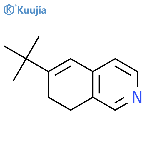 ISOQUINOLINE, 6-(1,1-DIMETHYLETHYL)-7,8-DIHYDRO- structure