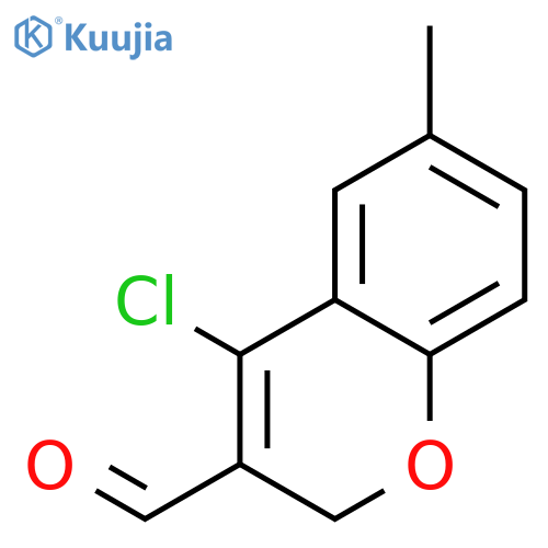 2H-1-Benzopyran-3-carboxaldehyde, 4-chloro-6-methyl- structure