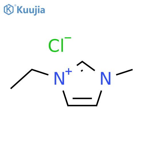 1-Ethyl-3-methylimidazolium chloride structure