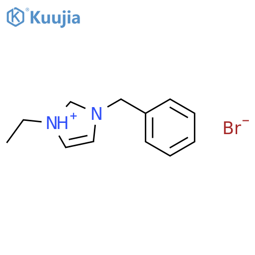 1H-Imidazolium, 1-ethyl-3-(phenylmethyl)-, bromide structure