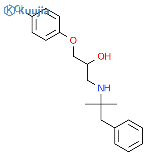 2-PROPANOL, 1-(4-CHLOROPHENOXY)-3-[(1,1-DIMETHYL-2-PHENYLETHYL)AMINO]- structure