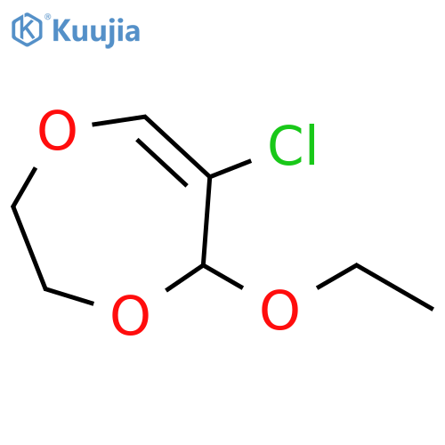 5H-1,4-Dioxepin, 6-chloro-5-ethoxy-2,3-dihydro- structure