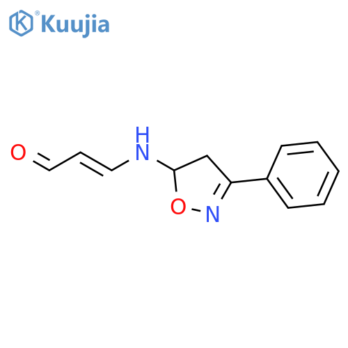 2-PROPENAL, 3-[(4,5-DIHYDRO-3-PHENYL-5-ISOXAZOLYL)AMINO]- structure