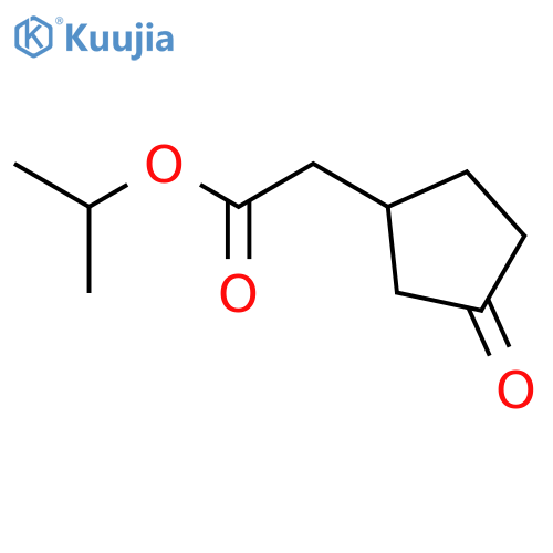 CYCLOPENTANEACETIC ACID, 3-OXO-, 1-METHYLETHYL ESTER structure