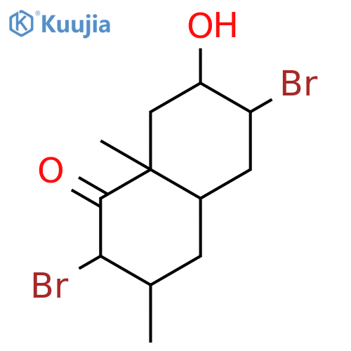 1(2H)-Naphthalenone, 2,6-dibromooctahydro-7-hydroxy-3,8a-dimethyl- structure