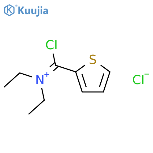 ETHANAMINIUM, N-(CHLORO-2-THIENYLMETHYLENE)-N-ETHYL-, CHLORIDE structure