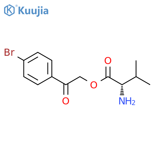 L-VALINE, 2-(4-BROMOPHENYL)-2-OXOETHYL ESTER structure