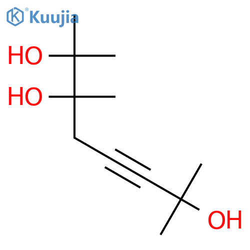 5-Octyne-2,3,7-triol, 2,3,7-trimethyl- structure