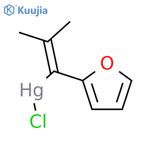 MERCURY, CHLORO[1-(2-FURANYL)-2-METHYL-1-PROPENYL]- structure