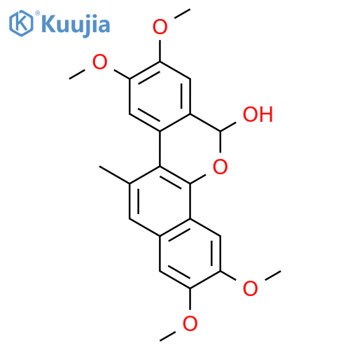 6H-Benzo[d]naphtho[1,2-b]pyran-6-ol, 2,3,8,9-tetramethoxy-11-methyl- structure