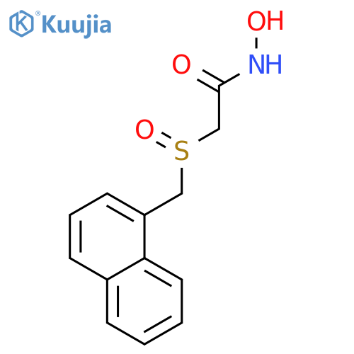 Acetamide,N-hydroxy-2-[(1-naphthalenylmethyl)sulfinyl]- structure