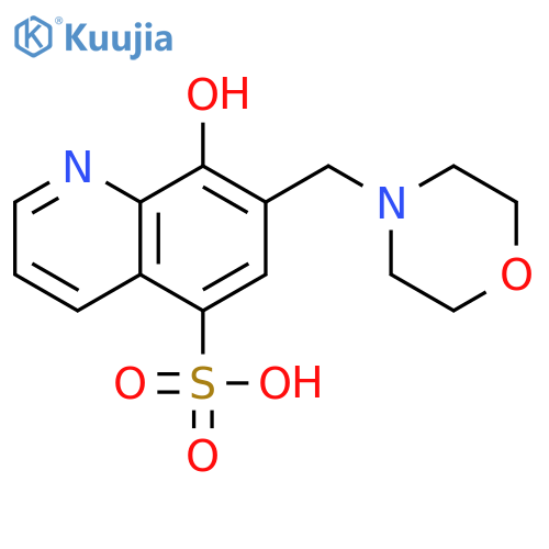 5-Quinolinesulfonic acid, 8-hydroxy-7-(4-morpholinylmethyl)- structure
