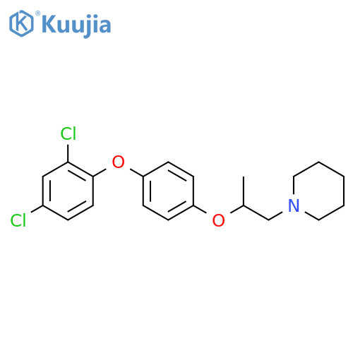PIPERIDINE, 1-[2-[4-(2,4-DICHLOROPHENOXY)PHENOXY]PROPYL]- structure