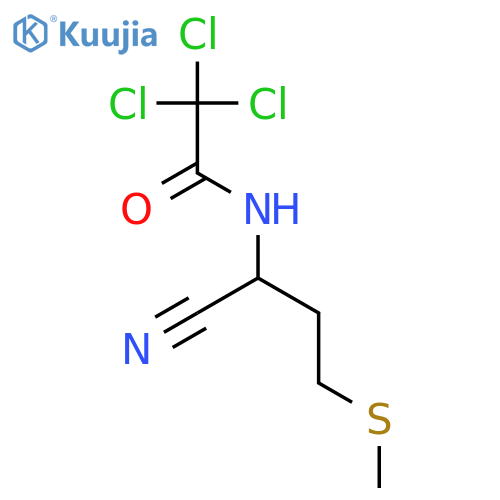 ACETAMIDE, 2,2,2-TRICHLORO-N-[1-CYANO-3-(METHYLTHIO)PROPYL]- structure