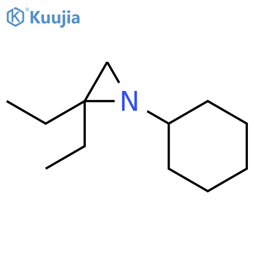 AZIRIDINE, 1-CYCLOHEXYL-2,2-DIETHYL- structure