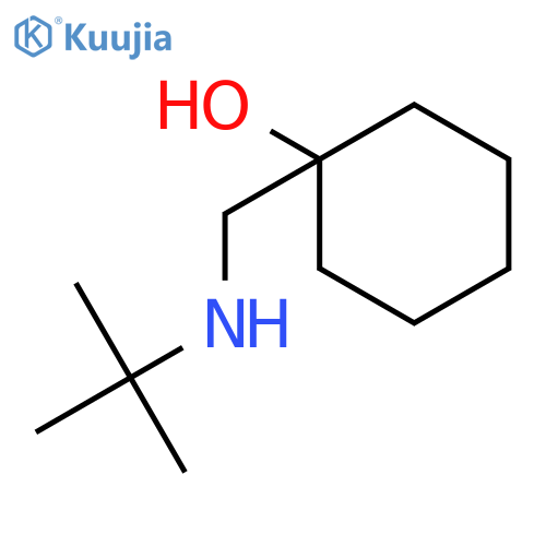 1-(tert-butylamino)methylcyclohexan-1-ol structure
