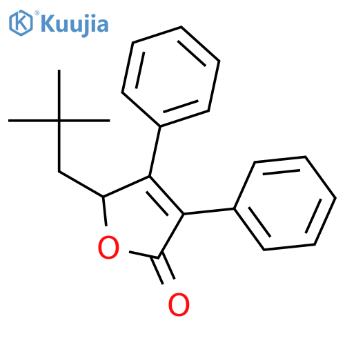 2(5H)-FURANONE, 5-(2,2-DIMETHYLPROPYL)-3,4-DIPHENYL- structure