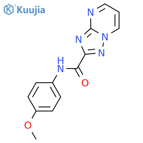 N-(4-methoxyphenyl)[1,2,4]triazolo[1,5-a]pyrimidine-2-carboxamide structure