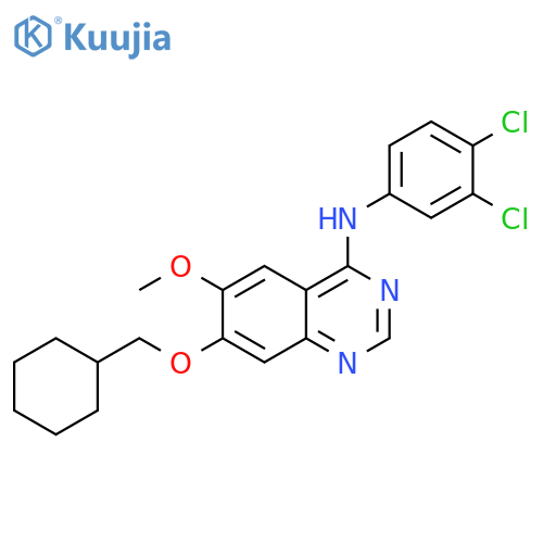 4-Quinazolinamine,7-(cyclohexylmethoxy)-N-(3,4-dichlorophenyl)-6-methoxy- structure
