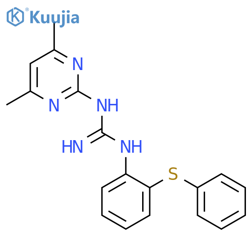 N-(4,6-Dimethylpyrimidin-2-yl)-N'-2-(phenylthio)-phenylguanidine structure