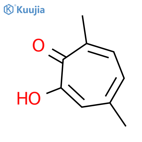 2,4,6-Cycloheptatrien-1-one, 2-hydroxy-4,7-dimethyl- structure