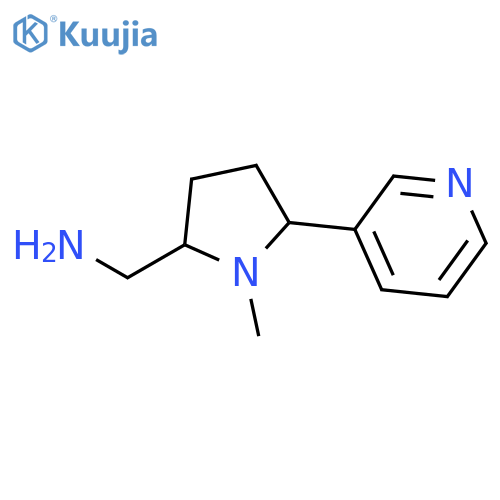 2-Pyrrolidinemethanamine, 1-methyl-5-(3-pyridinyl)- structure