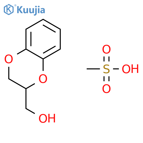 1,4-Benzodioxin-2-methanol, 2,3-dihydro-, methanesulfonate, (2R)- structure