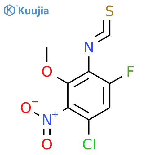 Benzene, 1-chloro-5-fluoro-4-isothiocyanato-3-methoxy-2-nitro- structure