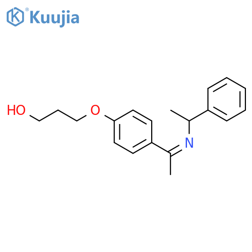 1-Propanol, 3-[4-[(1E)-1-[[(1S)-1-phenylethyl]imino]ethyl]phenoxy]- structure
