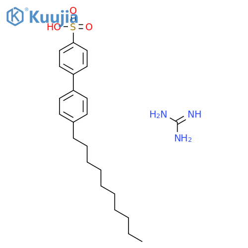 [1,1'-Biphenyl]-4-sulfonic acid, 4'-decyl-, compd. with guanidine (1:1) structure