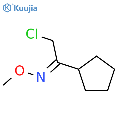 Ethanone, 2-chloro-1-cyclopentyl-, O-methyloxime structure