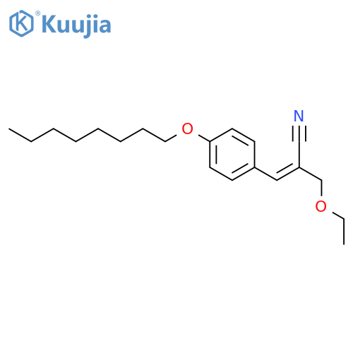 2-Propenenitrile, 2-(ethoxymethyl)-3-[4-(octyloxy)phenyl]-, (2E)- structure