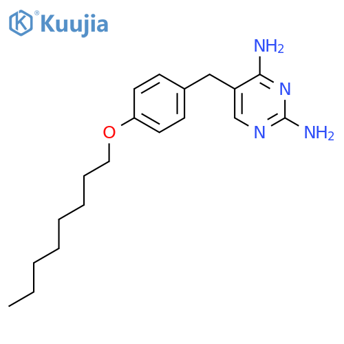 2,4-Pyrimidinediamine, 5-[[4-(octyloxy)phenyl]methyl]- structure